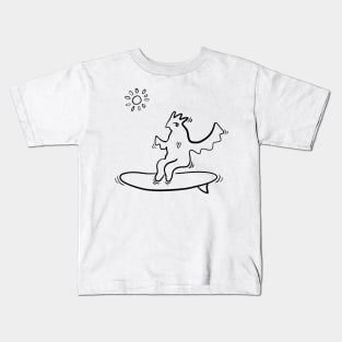 surfer chicken Kids T-Shirt
